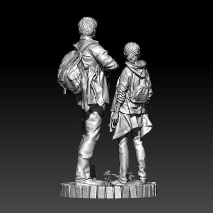 1/18 100mm 1/24 75mm Kits de Modelo em Resina The Last of Us Escultura Sem Pintura Sem Cor RW-1077