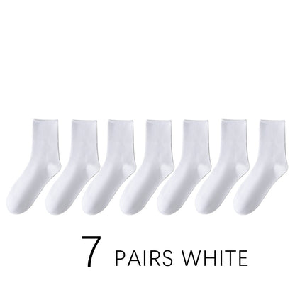 7 Pairs Man Non Binding Diabetes Socks Comfortable Breathable Socks Suitable For Elderly Man For Fat Feet Men Plus Size39-48