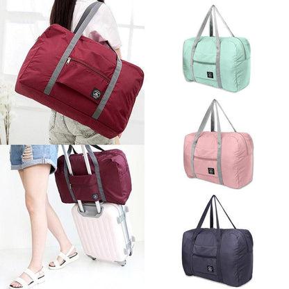 1pc Large Capacity Fashion Travel Bag Carry On Waterproof Foldable Travel Bags Gym Bag Multi-functional Clothes Storage Bag