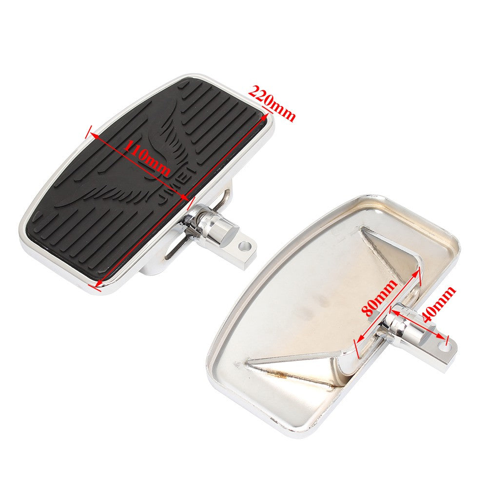 Descanso de Pé Ajustável para Passageiro de Motocicleta - Pedaleira Estilo Plataforma Ajustável para Harley Dyna Electra Glide