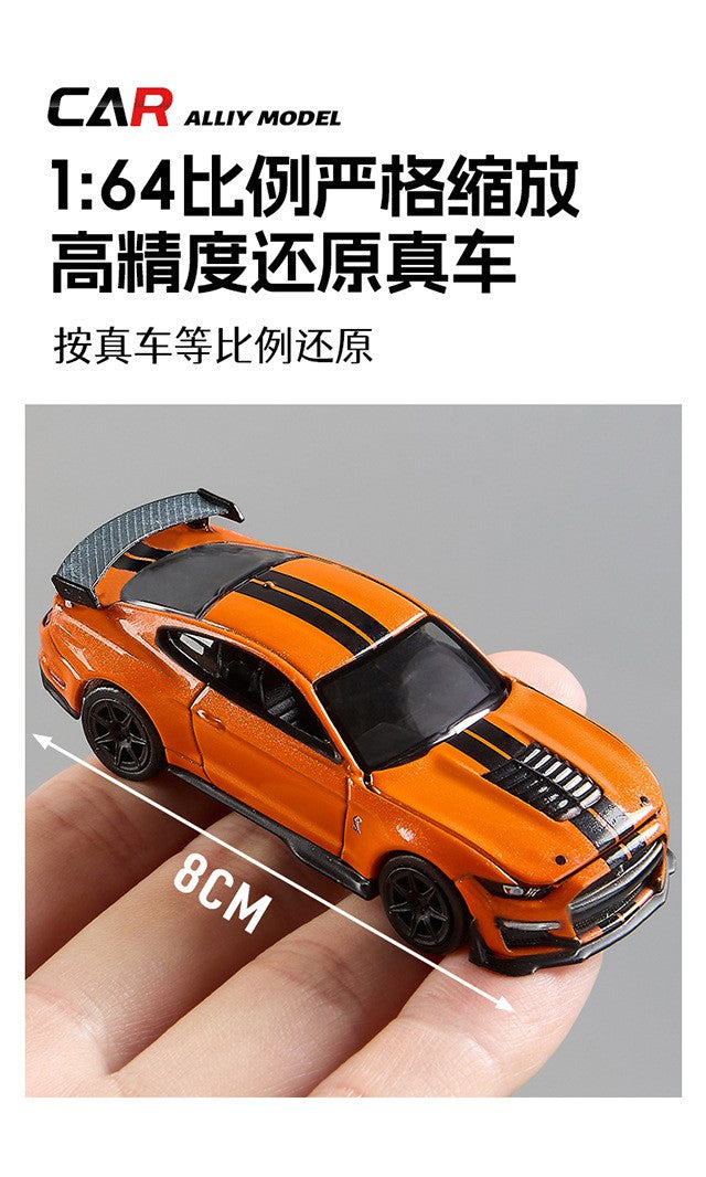 1:64 GT500 Supra Pontiac Carro Esportivo de Liga Modelo Miniatura de Metal Série Escala Veículos Modelo Brinquedo Presente para Crianças