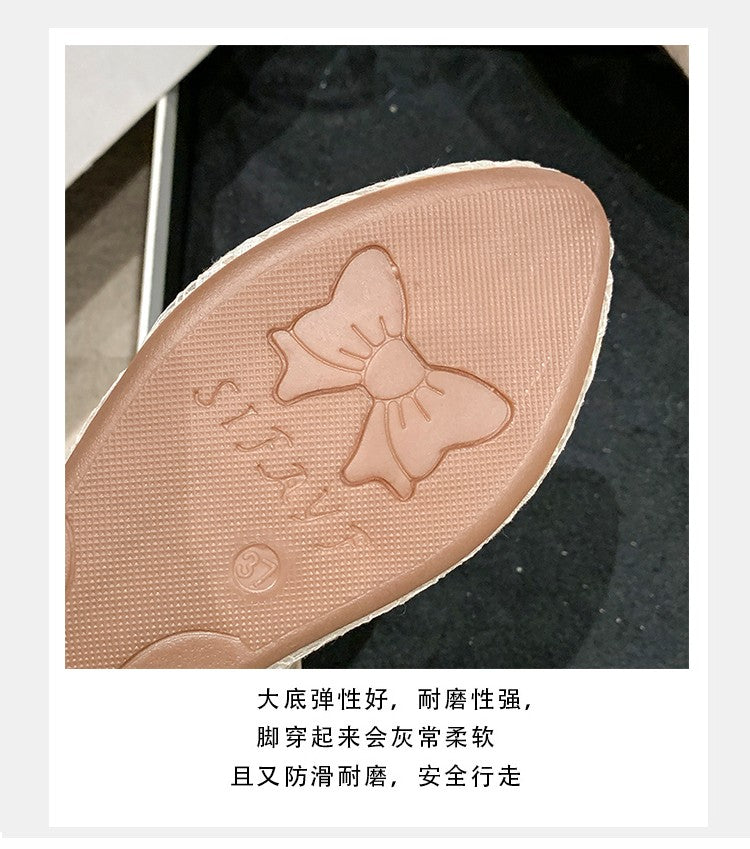 2024 New Women Flats Shoes Summer Ballet Flats Fashion Bow Women Shoes Slip on Sweet Hollow Flat Shoes Female Zapatos De Mujer