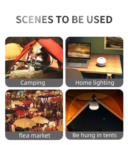 NATFIRE LV10 Rechargeable LED Camping Lantern Up to 230 Hours Camping Lighting Fixture Portable Emergency Light with Magnet Base