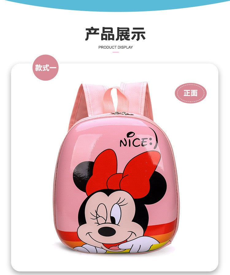 Mochila Minnie Fofa Menina Desenho Animado Disney Homem-Aranha Crianças Mochila Mickey Bolsa Escolar Infantil Elsa Bolsa de Ombro