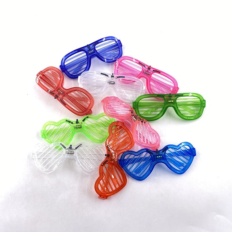 New Cool Wireless Glowing LED Light Up Glasses For Rave Festival Party Luminous Neon Mosaic Sunglasses Club Disco Eye Glasses