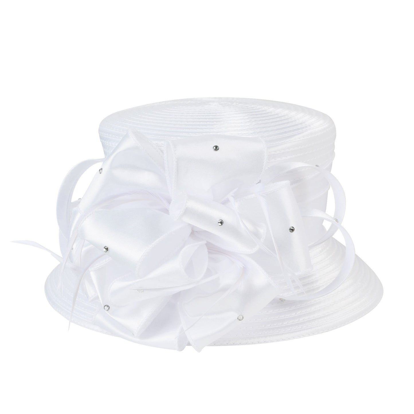Novos Chapéus Fascinators 2025 para Mulheres Elegantes Casamentos e Chapéus de Topo para Igreja de Damas Britânicas para Mulheres Negras S10-4585