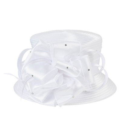 Novos Chapéus Fascinators 2025 para Mulheres Elegantes Casamentos e Chapéus de Topo para Igreja de Damas Britânicas para Mulheres Negras S10-4585