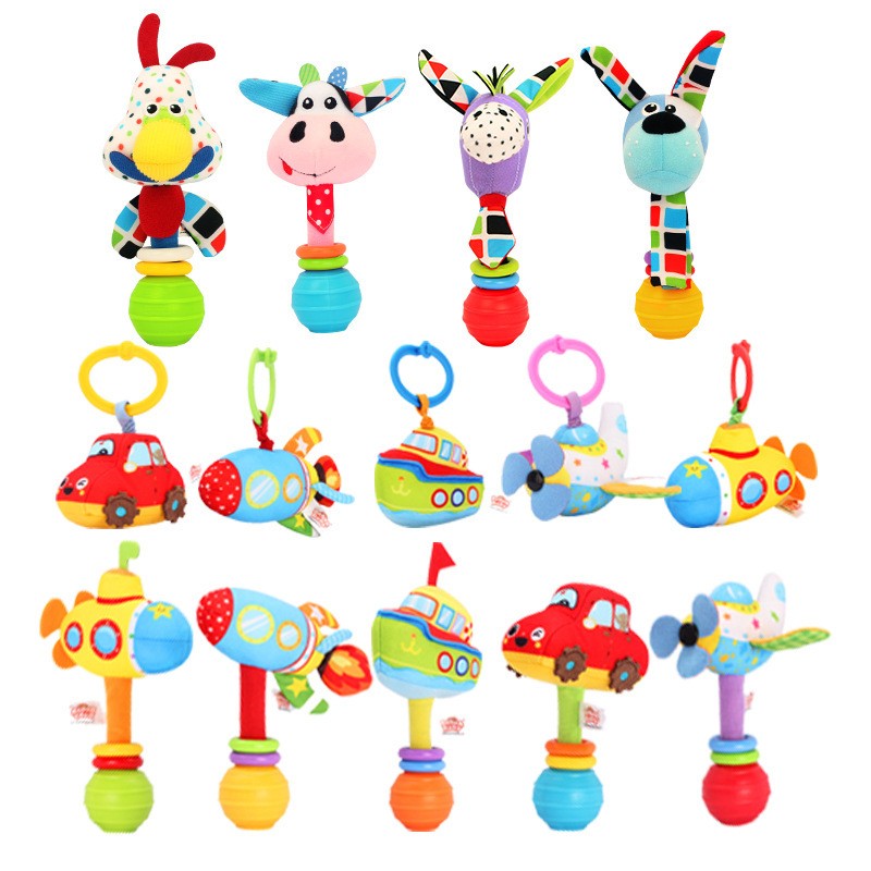 0-1 Years Old Baby Toys Newborn Baby Soothing Educational Toys Hand Rattles Bed Bells Toddler Toys Baby Toys for Stroller