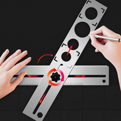 Novo Localizador de Azulejos Ajustável Para Régua de Marcação de Posição de Parede Cortador de Furo de Azulejo Broca de Azulejo Abridor de Mármore Ferramenta de Construção