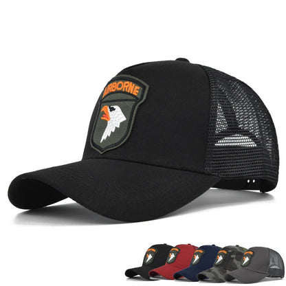 Embroidery Baseball Caps Men Eagle Snapback Hats For Women Fashion USA Hip Hop Bones Breathable Mesh Streetwear Trucker Cap