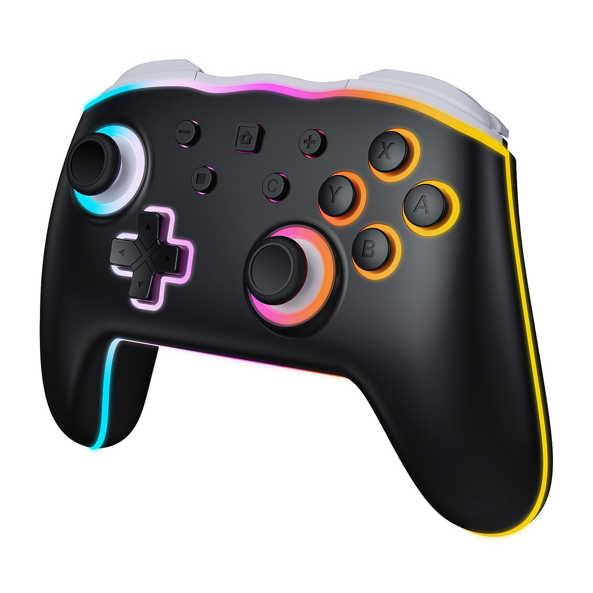 For Nintendo Switch 1 2 Joycon Controller Wireless RGB 9Axis Joypad,Gamepad Dual Shock Turbo/Marco Programable Game Pad Joystick