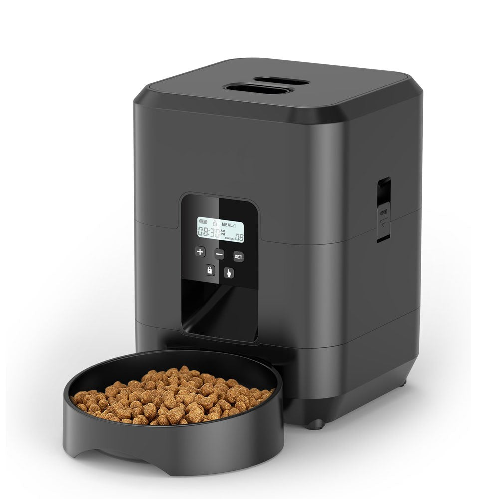 Comedouro Automático Inteligente para Gatos e Cães Máquina de Ração Lenta com Dosador Automático Temporizado e Quantitativo Tigela para Gatos e Cães