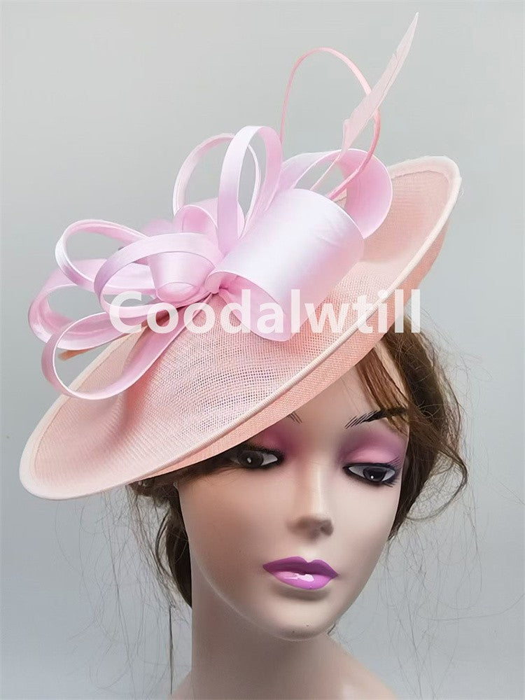 Wedding Mesh Fascinators for Women Tea Party Hat Kentucky Derby Headpiece Feather Fancy Hats Wedding Church Hatinator Headband