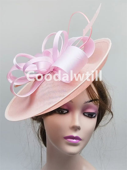 Wedding Mesh Fascinators for Women Tea Party Hat Kentucky Derby Headpiece Feather Fancy Hats Wedding Church Hatinator Headband