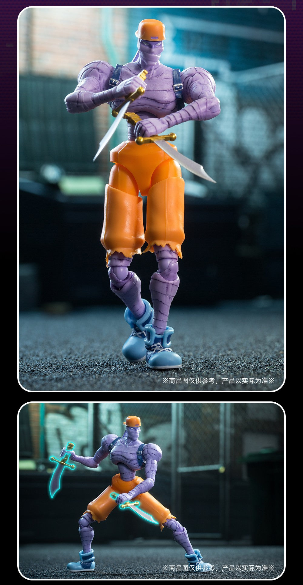 52TOYS Action Figure CAPCOM Captain Commando, 1PC Decoração de Mesa Colecionável, Presente Criativo para Aniversário, 3.75inch/10cm