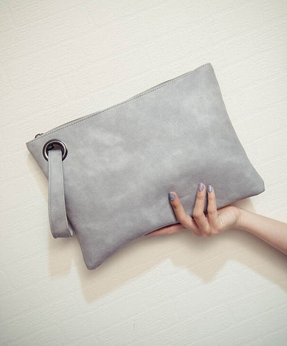Fashion solid women's clutch bag leather women envelope bag clutch pu leather bag female Clutches sac Immediately shipping