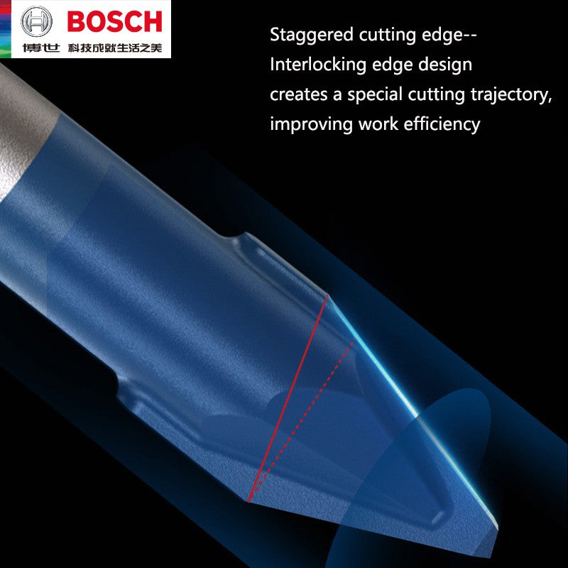 Brocas BOSCH Hex-9 Hard Ceramic EXPERT para Cerâmica Flecha Azul Pequena Acessórios para Ferramentas Elétricas para Furar Pisos de Mármore e Azulejos Vitrificados