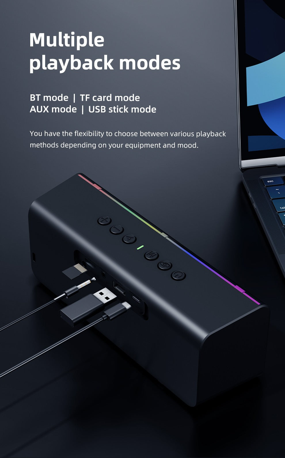 Caixa de Som Bluetooth Externa Zealot-S72 20W Som Superior e Graves IPX6 À Prova d'Água 10H de Reprodução Caixa de Som Portátil
