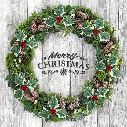 5-100Pcs Artificial Holly Berry Green Leaves Christmas Ornaments Gold Red Holly Berry Stems Xmas Tree Wreath Gifts Party Decor