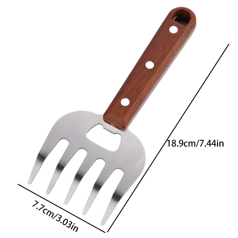 Meat Shredder Claws Ergonomic Food Shredding Fork Stainless Steel Thicken Fork Cooking Tool for Husband Chichen Barbecue Cooking