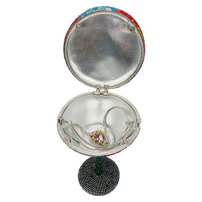 XIYUAN Women Luxury Branded Martini Crystal Evening Bag Elegant Cup Diamond Bridal Handbag Wedding Party Purses Lady Gift Clutch