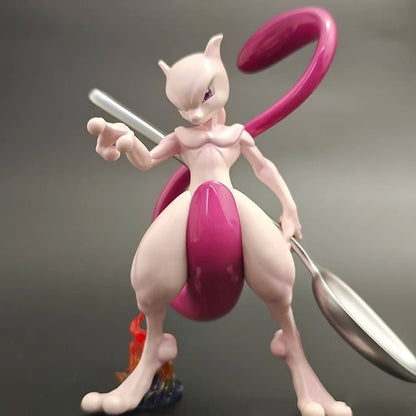 Figura de Mewtwo 10cm Pokémon Anime Modelo Figura Adorável PVC Coleção Decoração de Mesa Melhor Presente para Crianças