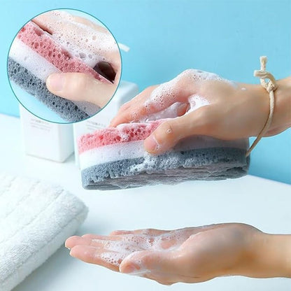 1/4PCS Sponge Bath Ball Shower Rub Whole Body Exfoliation Massage Brush Scrubber Body Brush Sponge Brush Bathroom Accessories