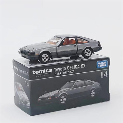 TOMY Mitsubishis JDM Lancer Evo X Carros de liga leve e veículos de brinquedo Modelo de carro em miniatura em escala para crianças