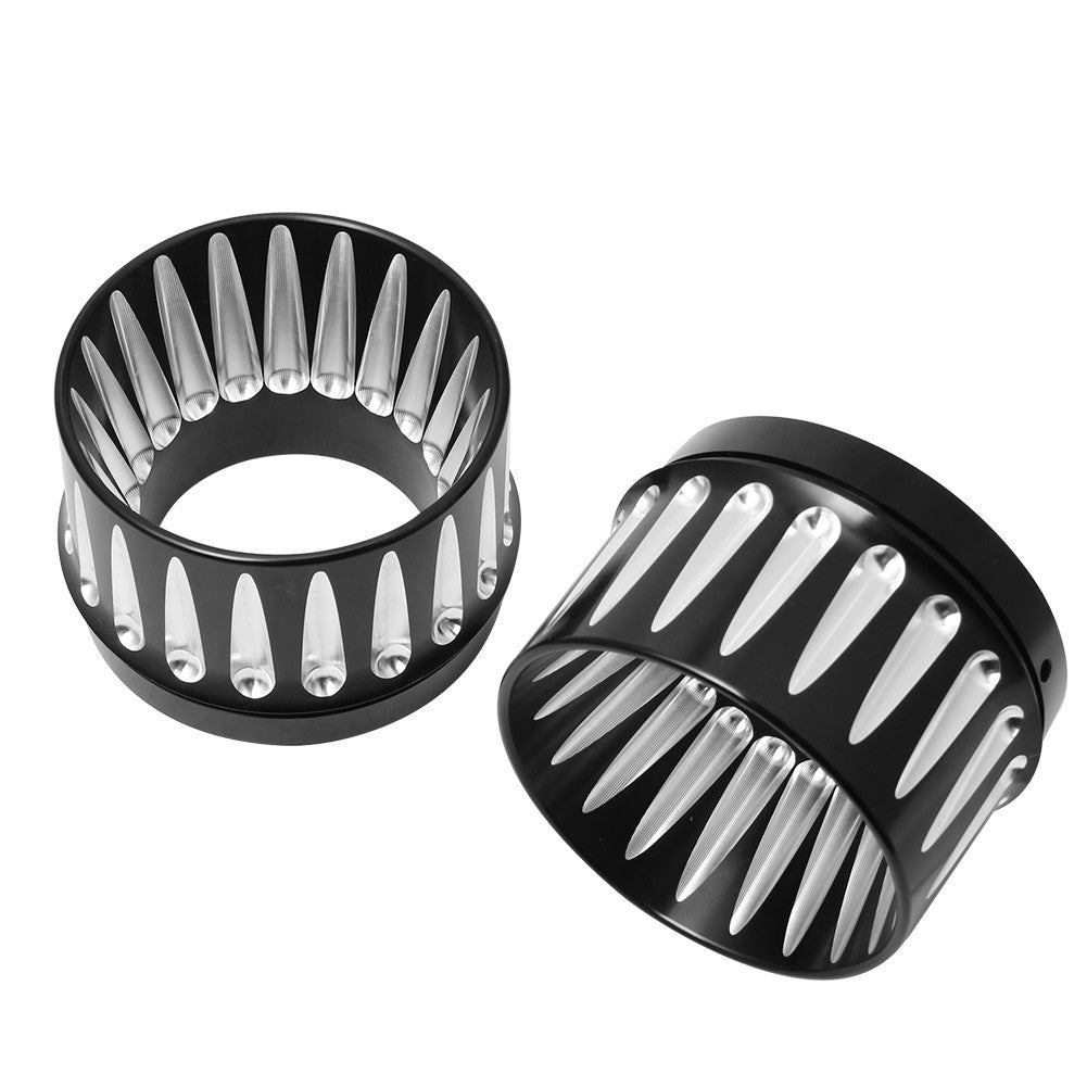Motorcycle 4.4" Slip On Exhaust Mufflers Tips End Caps For Harley Touring CVO Street Road Electra Glide Road King FLHR 1995-2023