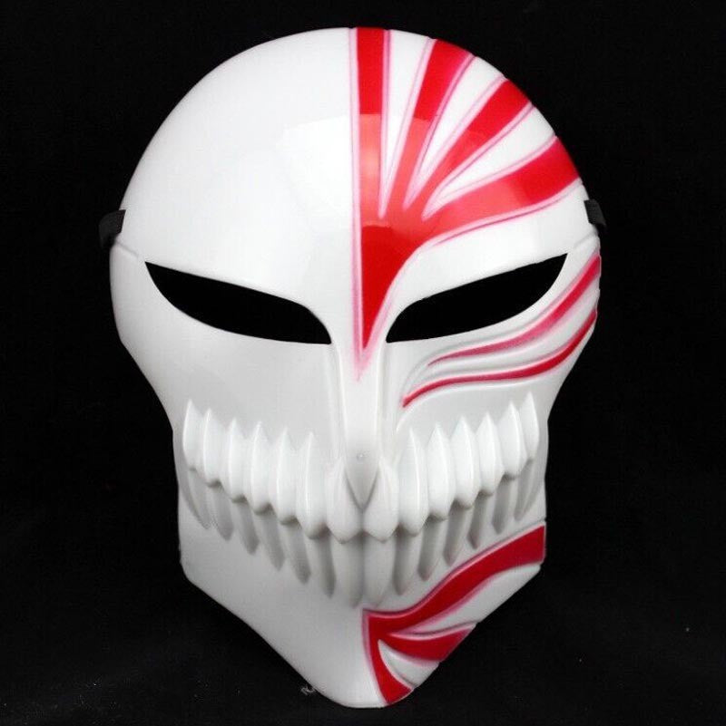 Hot Cartoon Death Ichigo Kurosaki Bleach Mask Christmas Dance Masquerade Party Cosplay Halloween Cool Mask Gift for Men Boy Toy