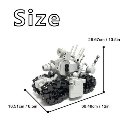 MOC Metal Slug Super Simulação Militar Bonecos de Ação Modelos de Veículos de Blocos de Construção Brinquedo de Tijolo Montado Presentes Infantis de Feriado
