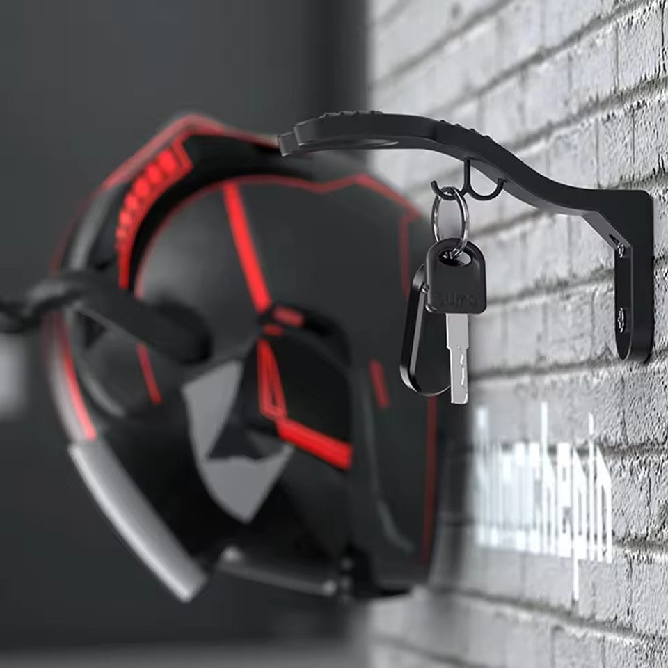Gancho de Parede para Capacete de Moto, Suporte de Armazenamento Multifuncional, Instalação na Parede, Acessórios de Moto, 1/2/3 Peças
