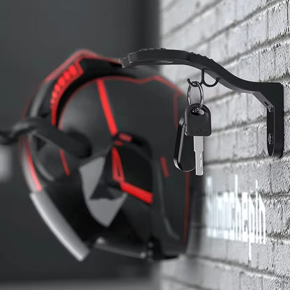 Gancho de Parede para Capacete de Moto, Suporte de Armazenamento Multifuncional, Instalação na Parede, Acessórios de Moto, 1/2/3 Peças