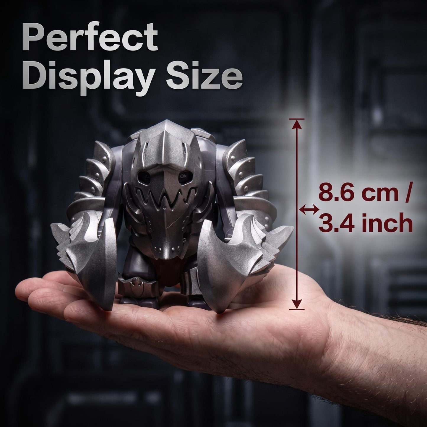 Medieval Cave Troll Building Blocks Weathered Rust Armor Rich Accessories Large Posable Brick Figure Fantasy Collectible Toy