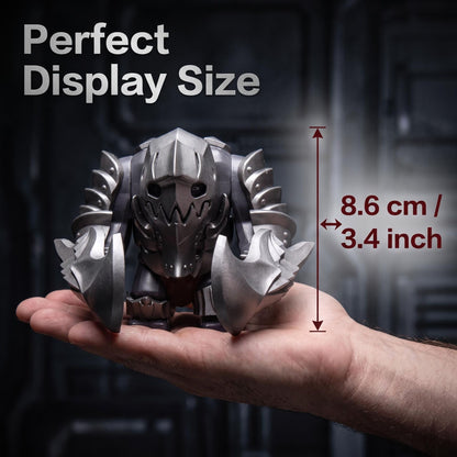 Medieval Cave Troll Building Blocks Weathered Rust Armor Rich Accessories Large Posable Brick Figure Fantasy Collectible Toy