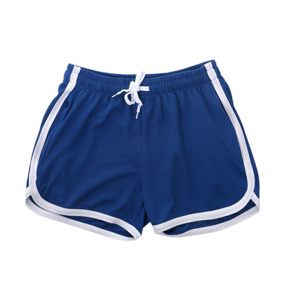 Summer Quick Dry Shorts Men Beachwear Workout Gym Sports Running Fitness Casual Elastic Drawstring Shorts For Men
