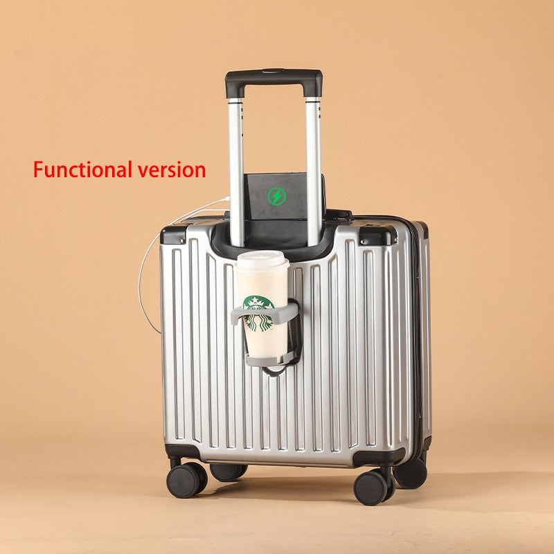 Mala de Bordo Pequena de 18 Polegadas ABS com Múltiplos Compartimentos e Divisória para Molhados e Secos para Viagens a Negócios e Viagens Curtas