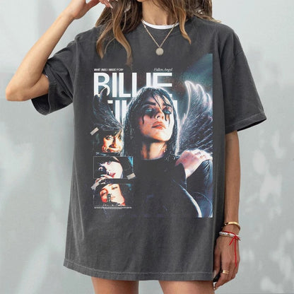 Billie Eilish Shirt Billie Eilish Guts Tour Shirt Billie Eilish Fan Gift Graphic Short Sleeve Shirt Unisex Men Women Summer