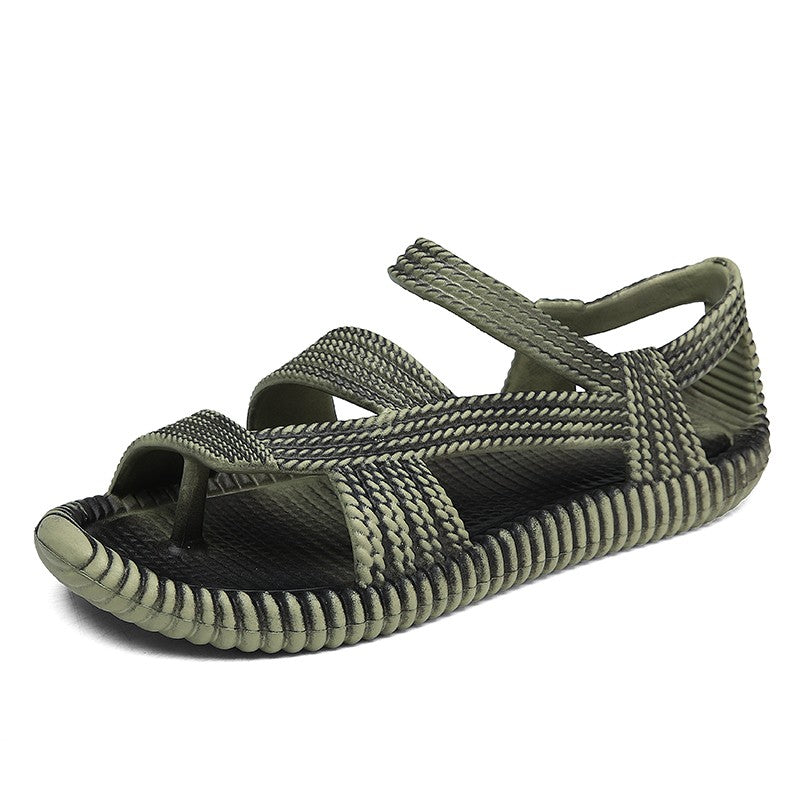 Retro Summer Sandals Men Cheap Woven Flat Sandal Man Lightweight Non-slip Outdoor Beach Shoes Men's Flip-flops sandalias hombre