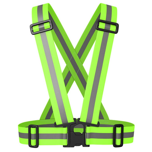 1Pcs Night Running Vest High Visibility Reflective, Breathable Adjustable Safety Vest for Jogging Cycling Walking Hiking