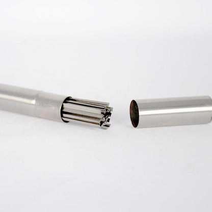 Stainless Steel Barbecue Skewer Storage Tube Charcoal Grill Skewer Flat BBQ Fork Kitchen Outdoor Camping Accessories Utensils