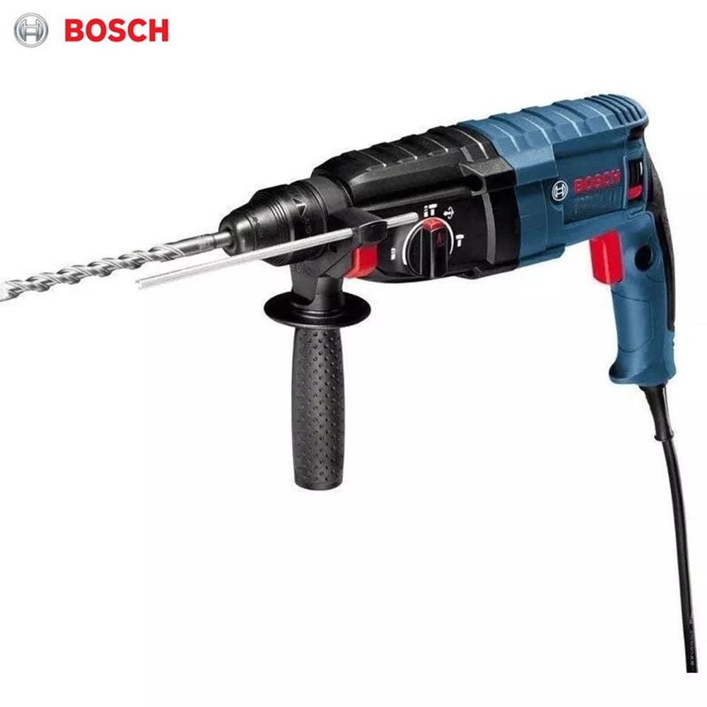 Bosch GBH2-28 D Professional Martelo Elétrico Potente Martelo Perfurador Elétrico, Martelo, Talhadeira e Punho Ajustável