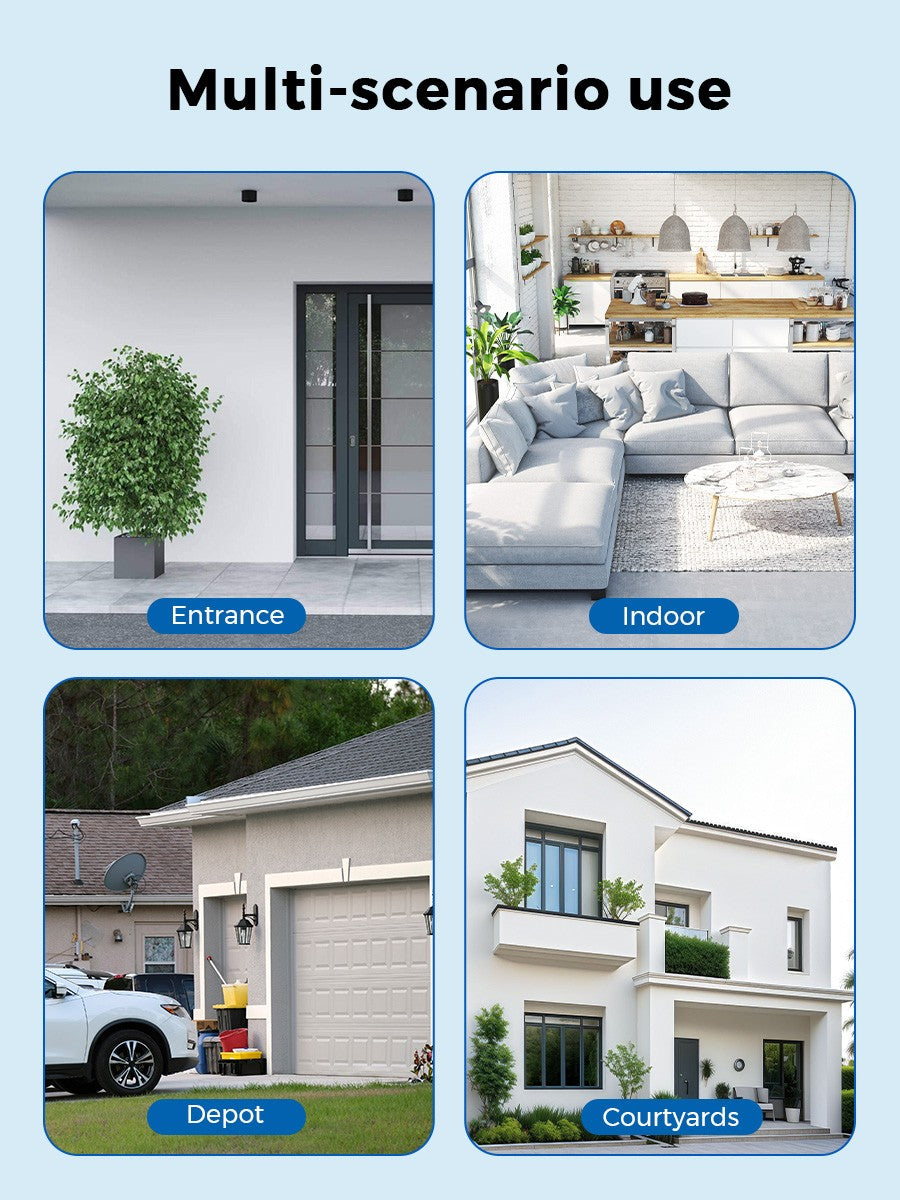 BESDER 12MP WiFi IP Camera PTZ Three Screens Outdoor CCTV Security Surveillance Camera Night Vision Monitor 3D Space iCSee App