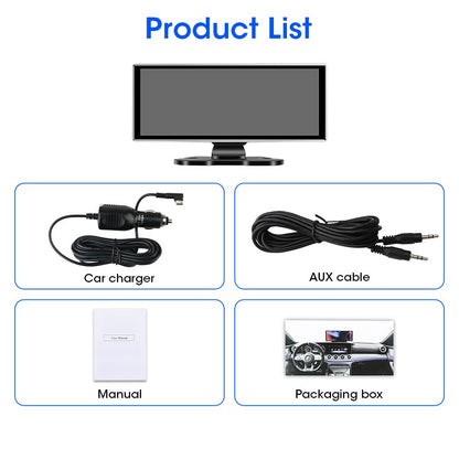 Câmera Veicular 10/11.26 polegadas 4K DVR Automotivo Sem Fio Carplay & Android Auto GPS Navegação Gravador de Vídeo Painel Dupla Lente Wifi FM AUX
