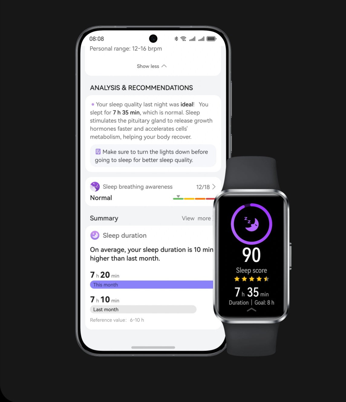 2025 NOVO Smartwatch HUAWEI Band 10 Original Compatível com IOS e Android, Monitoramento do Sono, Monitor de Saúde, 14 dias de bateria