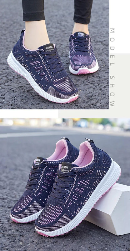 2025 Spring New Women's sneakers Soft soled Breathable flat Casual Shoes Trendy Sports Shoes Running Driving Shoes for women