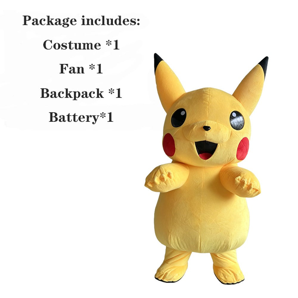 2M Rabbit Inflatable Costume Mascot Adult Character Cosplay Birthday Halloween Party Event Set with Battery