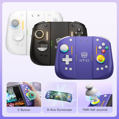 NYXI Hyperion 3 Wireless Switch 2 Joycon Gaming Purple
