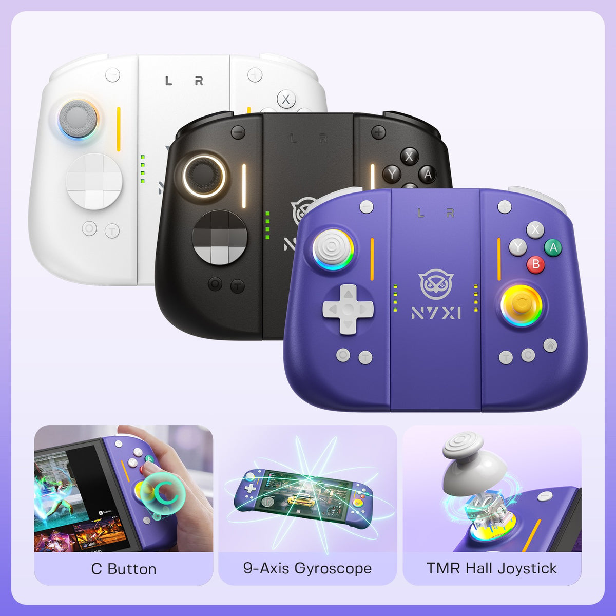 NYXI Hyperion 3 Joypad for Switch 2 – Wireless Joycon with Carrying Case