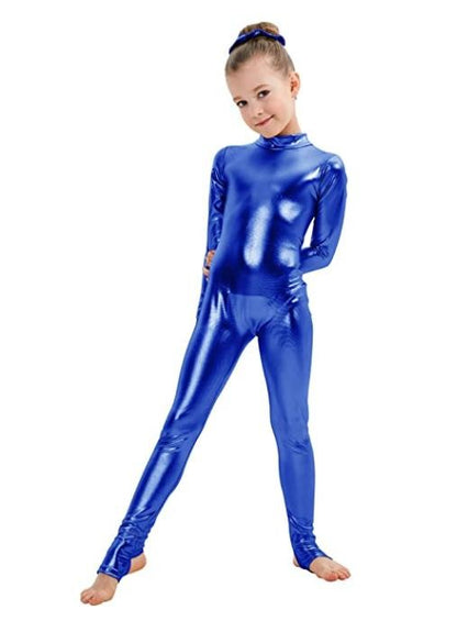 SPEERISE Toddler Sleeveless Leotard Boys Ballet Bodysuit Shiny Metallic Gymnastics Short Spandex Tank One-piece Unitards for Kid